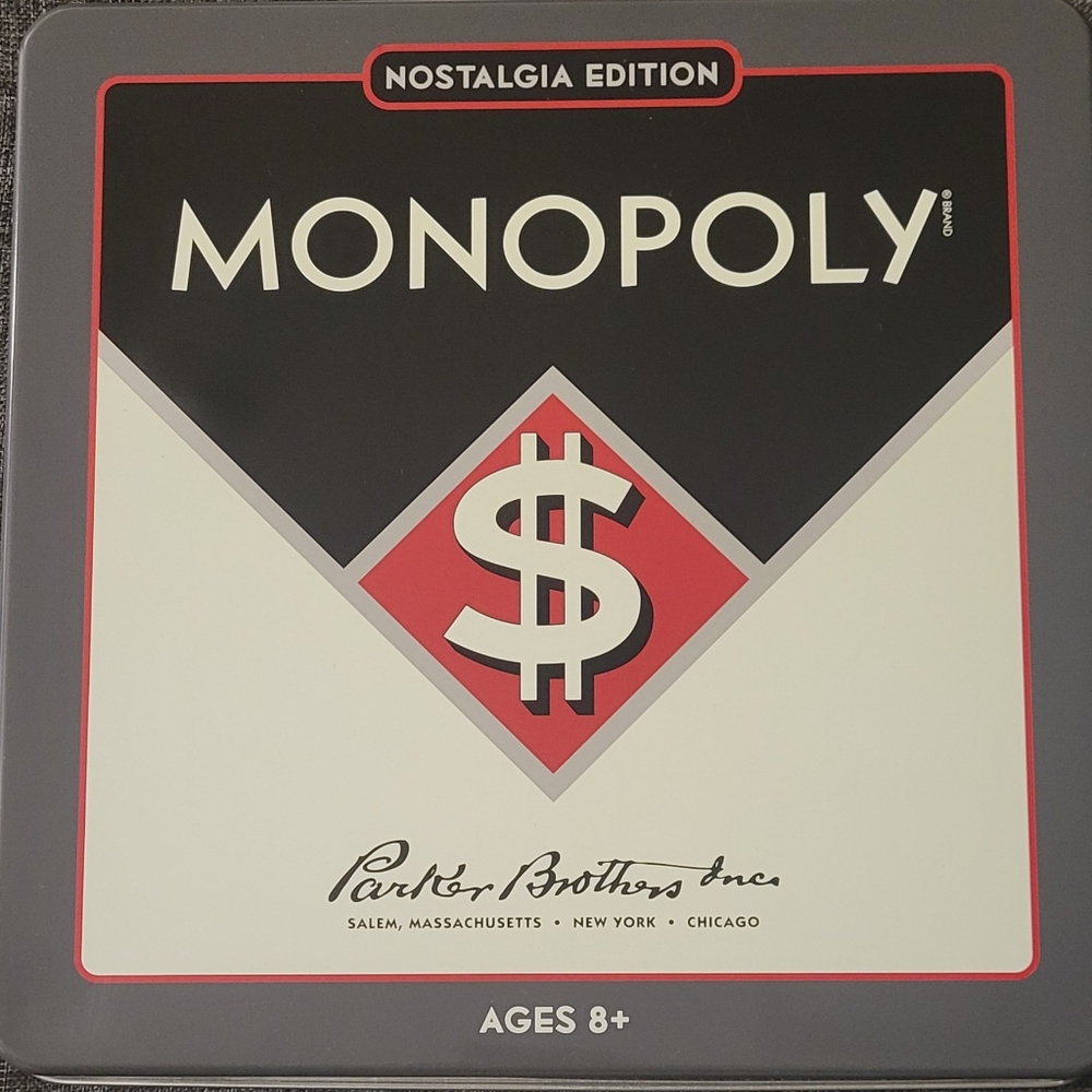 Parker Brothers Monopoly Nostalgia Edition NEW NEVER USED